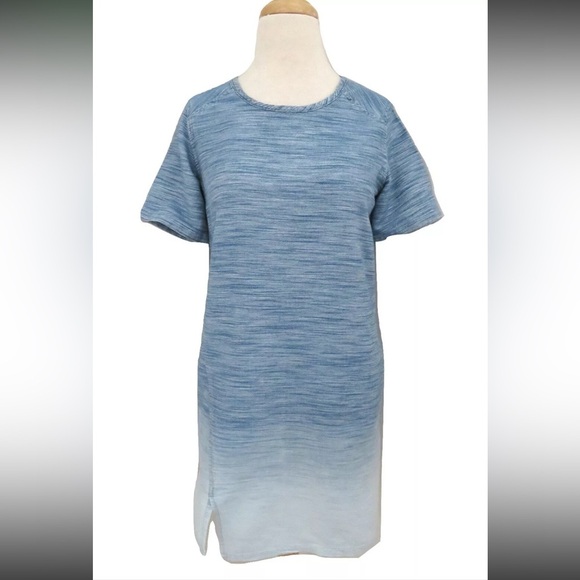 ALLSAINTS Jina Ombre shift Dress Short Sleeve Size 8 - Picture 1 of 9